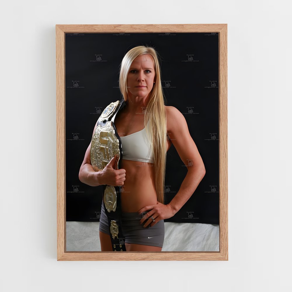 Poster Holly holm ambition – affiche MMA (vue 4)